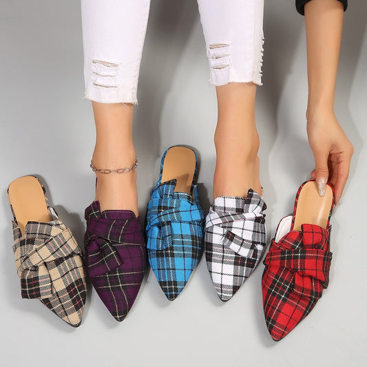 Summer Pointed Flat Semi Slippers CJ Dropshipping