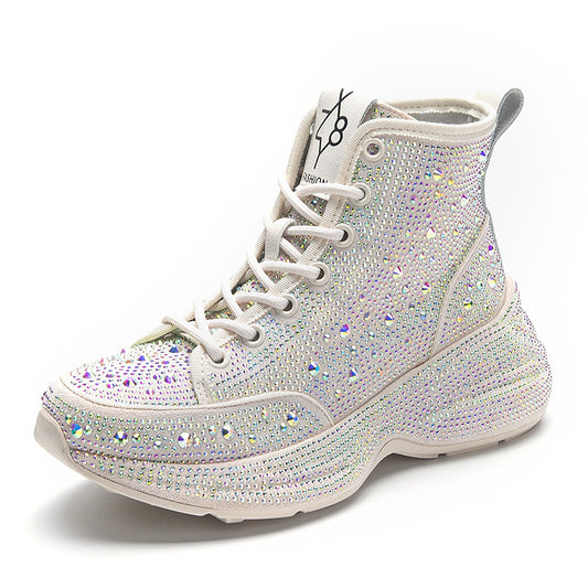 Chunky Rhinestone Platform Sneakers CJ Dropshipping