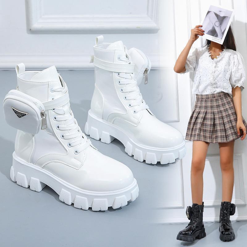 Fashion Pocket Mid-calf Platform Martin Boots CJ Dropshipping