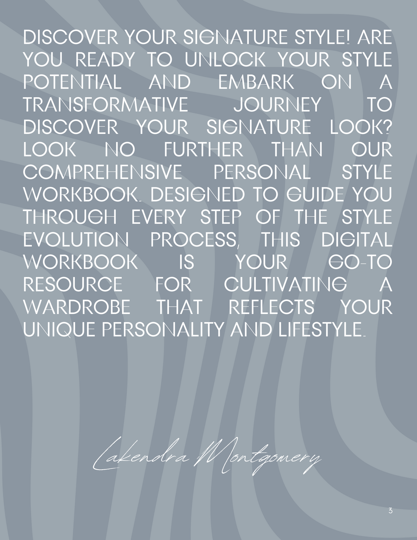 Personal Style Workbook Digital Product E-book Couture Steps