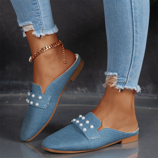 Leisure Pearl Round Toe Loafers Couture Steps